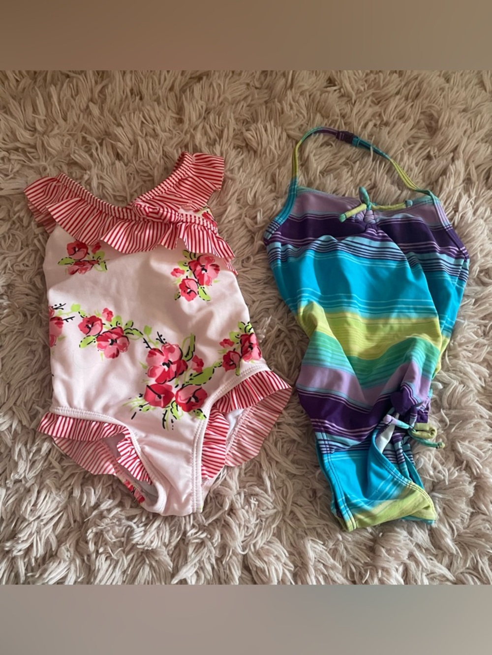 Adorable Baby Girl Swimsuit Bundle – Size 18–24 Months